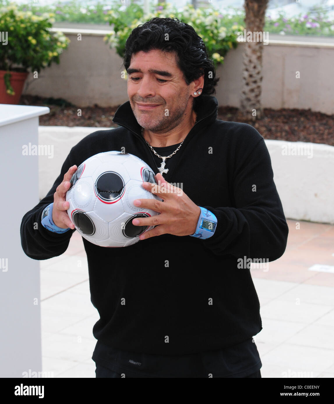 Diego Maradona 2008 Cannes Filmfestival - Tag 7 "Maradona von Kusturica" - Fototermin Cannes, Frankreich - 20.05.08 Zibi / Stockfoto