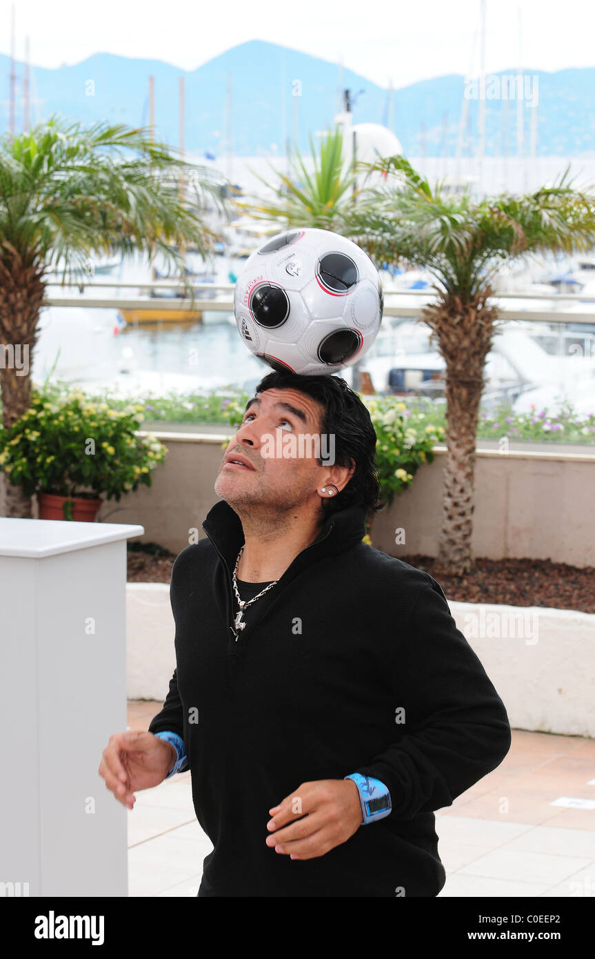 Diego Maradona 2008 Cannes Filmfestival - Tag 7 "Maradona von Kusturica" - Fototermin Cannes, Frankreich - 20.05.08 Zibi / Stockfoto