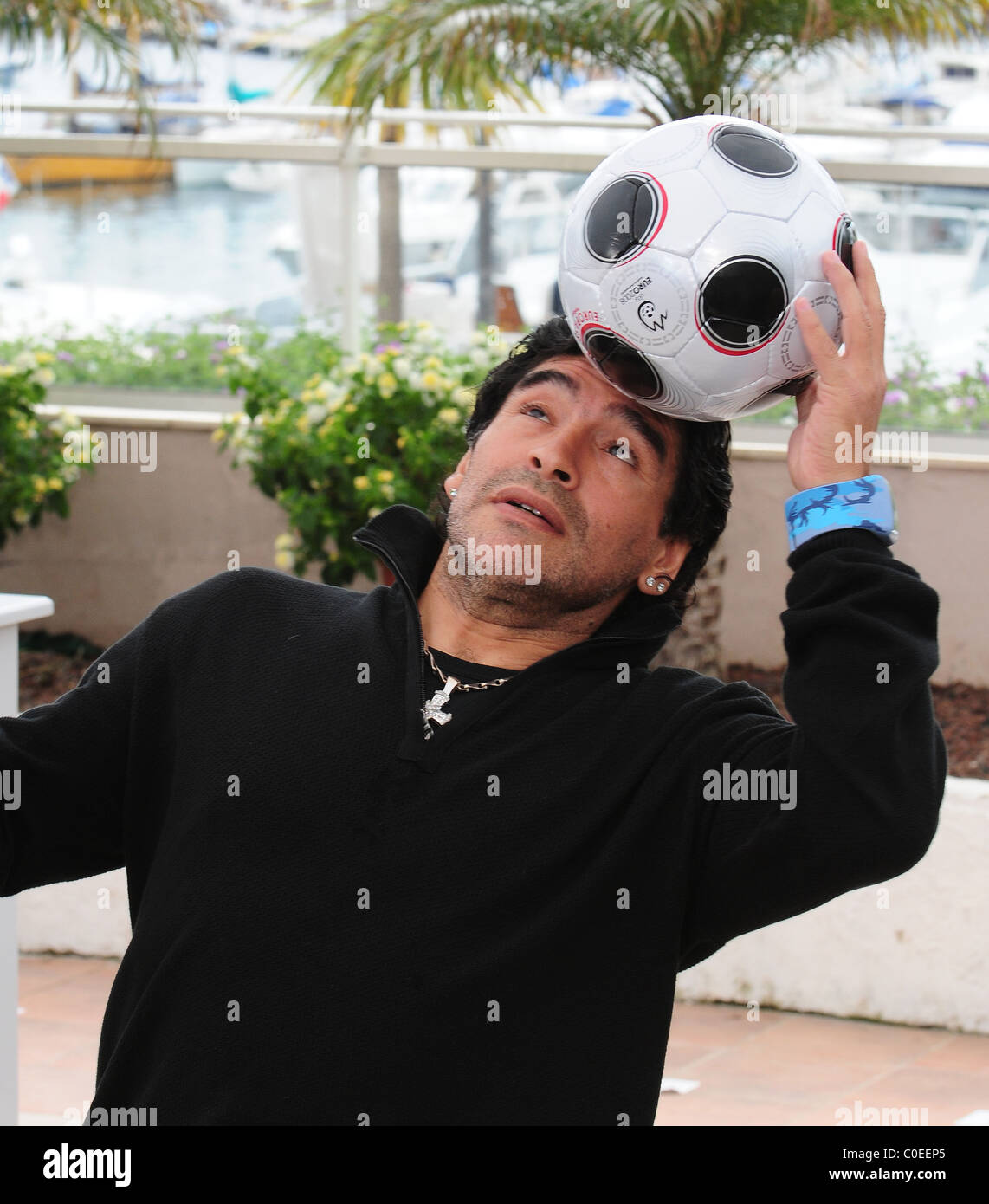 Diego Maradona 2008 Cannes Filmfestival - Tag 7 "Maradona von Kusturica" - Fototermin Cannes, Frankreich - 20.05.08 Zibi / Stockfoto