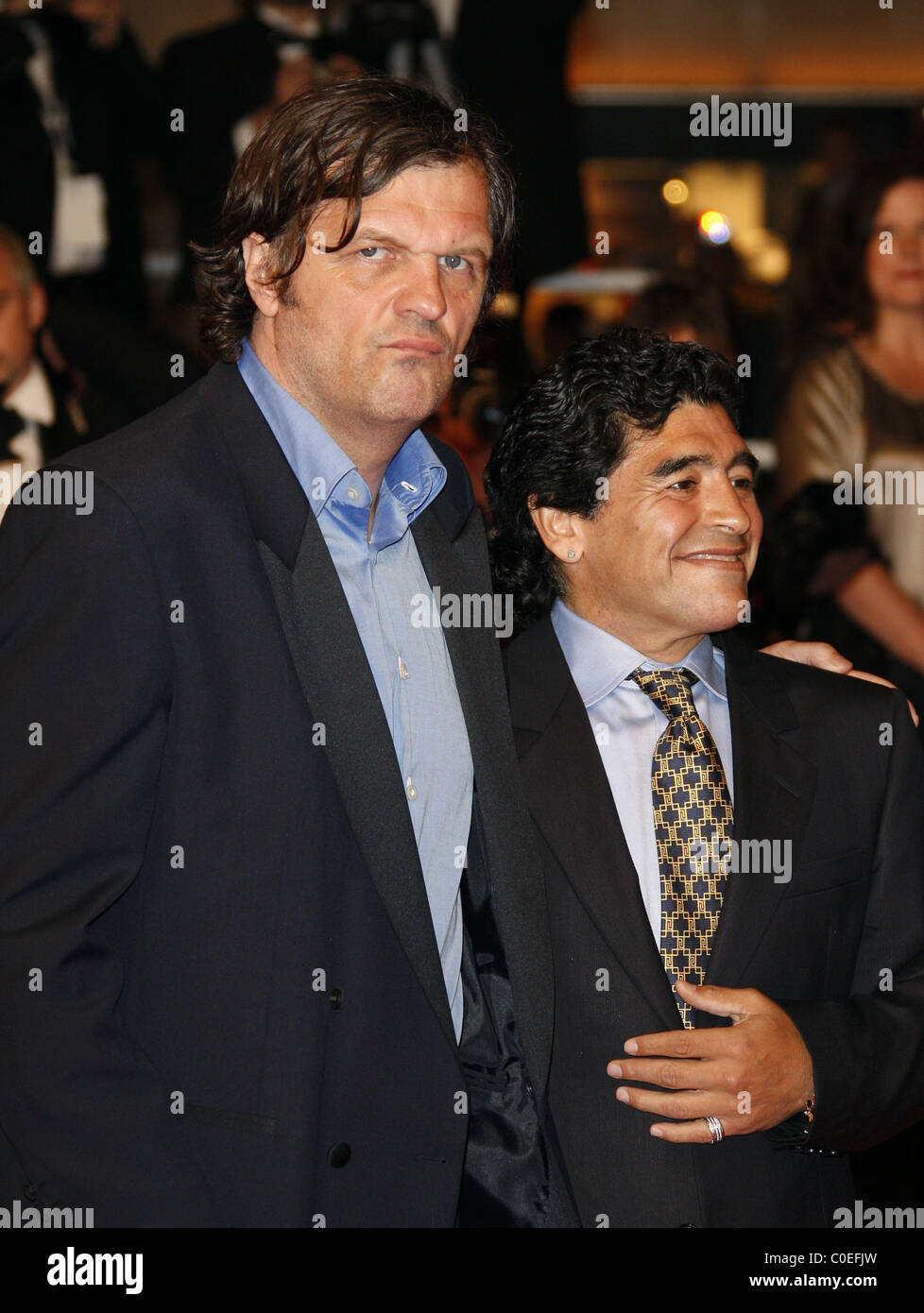 Emir Kusturica und Diego Maradona der 2008 Cannes Film-Festival - Tag 8 "Maradona" - Premiere Cannes, Frankreich - 21.05.08 Stockfoto