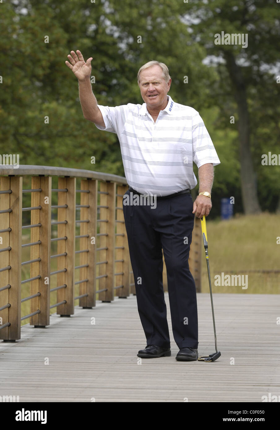 Celebrity Golf spielen, Jack Nicklaus Stockfoto