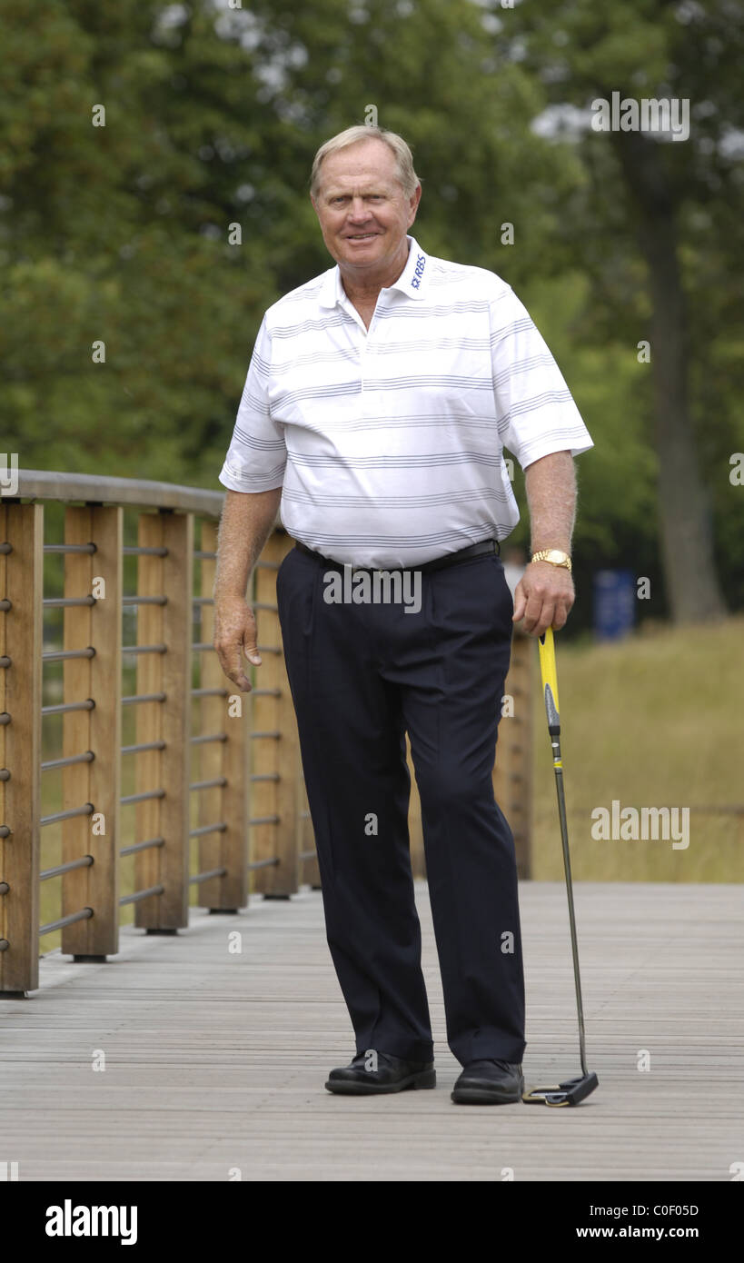 Celebrity Golf spielen, Jack Nicklaus Stockfoto