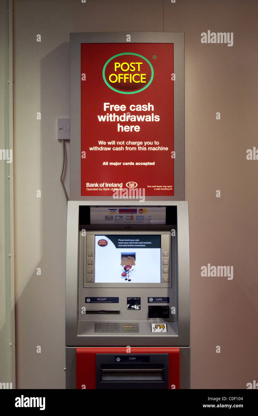 Postamt ATM Geldautomaten schematisch Stockfoto