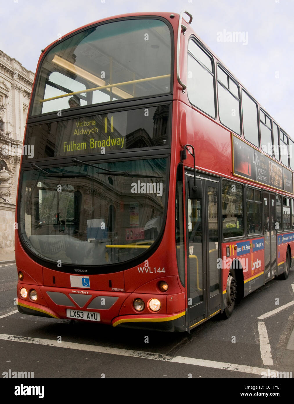 Roten Doppeldecker-London-bus Stockfoto