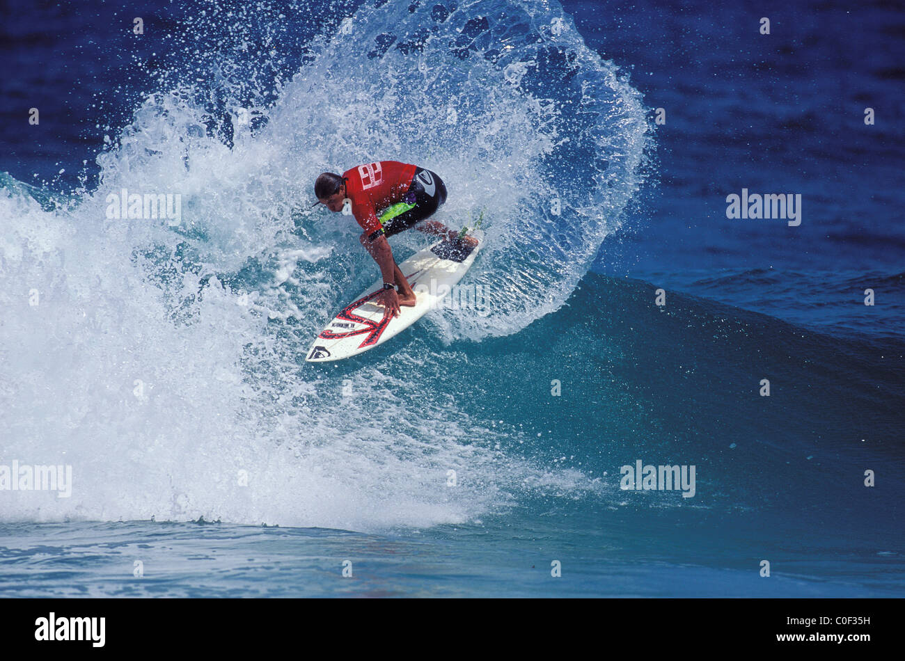 Kelly Slater im 1992 Pro Junior, North Narrabeen Sydney Stockfoto