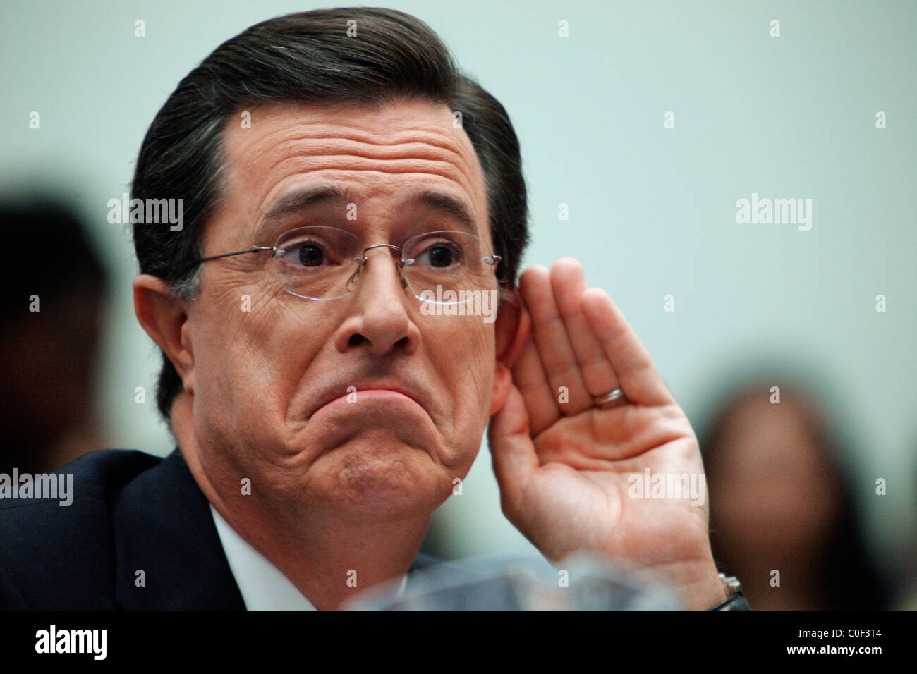 Stephen Colbert bezeugt vor dem Haus Justiz-Komitee. Stockfoto