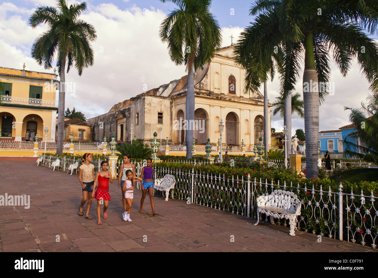 Plaza Mayor, Trinidad, Kuba Stockfoto