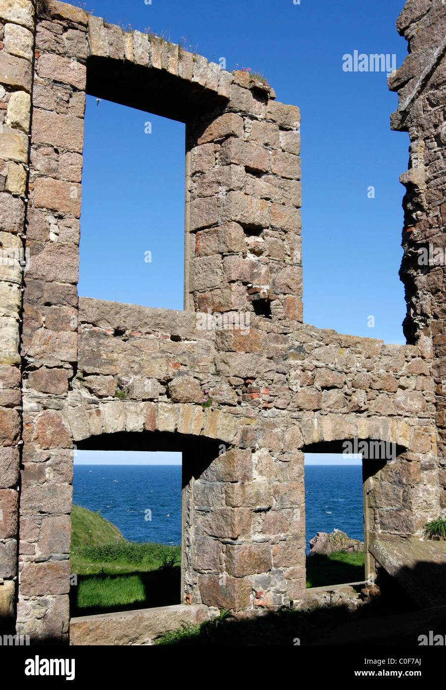 Neue Slains Castle in der Nähe von Cruden Bay in Aberdeenshire Stockfoto