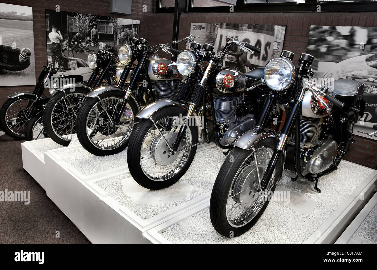 BSA Gold star Motocrycles an der National Motorcycle Museum Birmingham UK Stockfoto