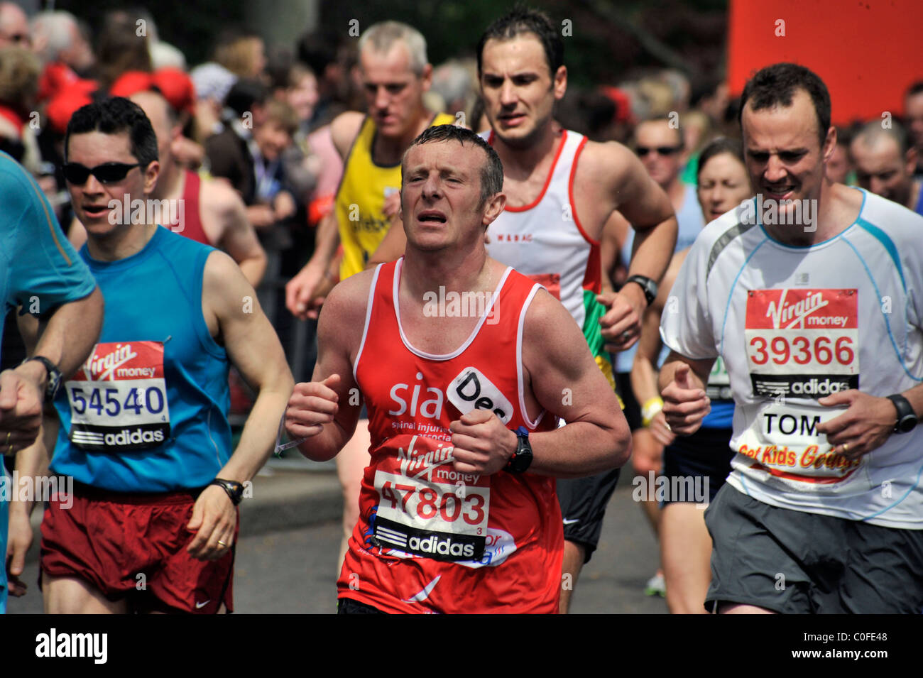 Läufer beim London-marathon Stockfoto