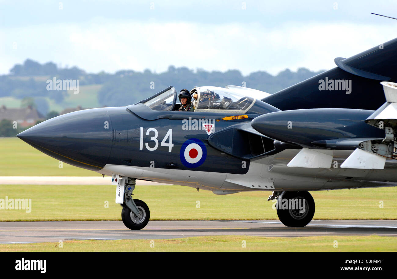 Sea Vixen, die de Havilland DH.110 Sea Vixen ausziehen. Stockfoto