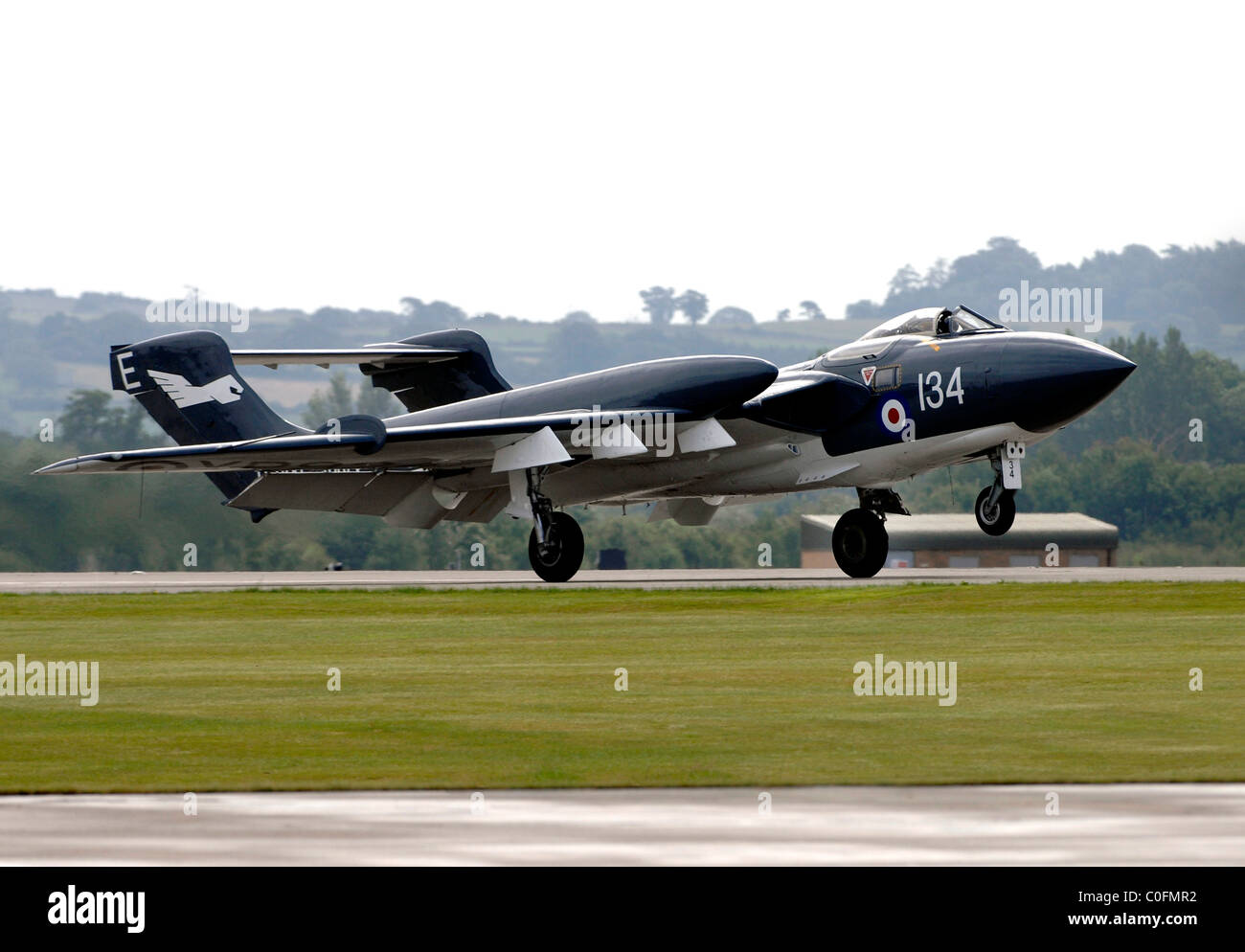 Sea Vixen, die de Havilland DH.110 Sea Vixen ausziehen. Stockfoto