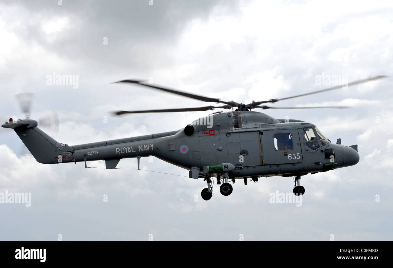 Der Westland Lynx ist ein britischer militärischer Mehrzweck-Hubschrauber. Stockfoto