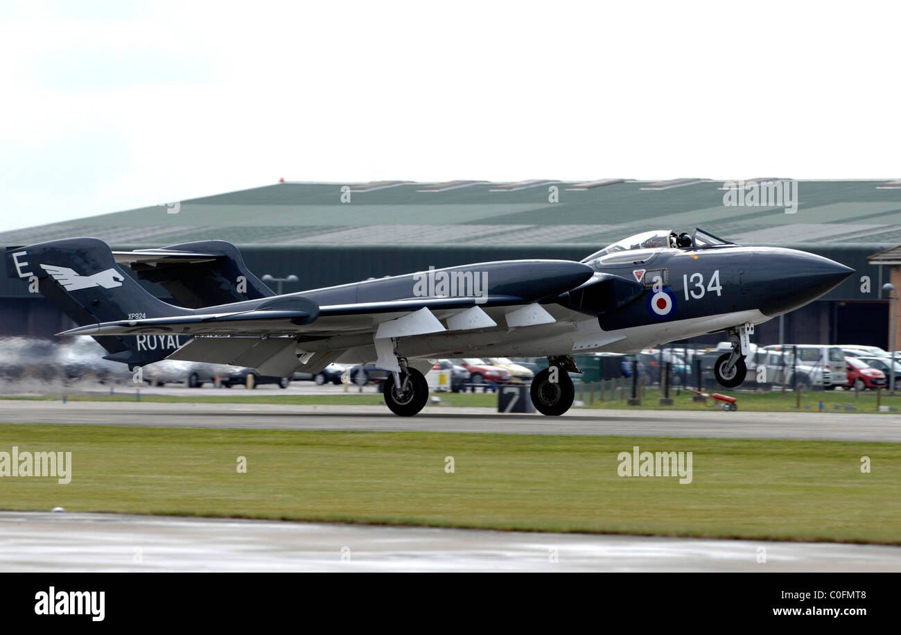 Sea Vixen, die de Havilland DH.110 Sea Vixen ausziehen. Stockfoto