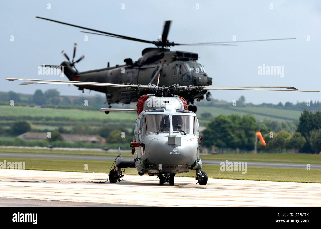 Der Westland Lynx ist ein britischer militärischer Mehrzweck-Hubschrauber. Stockfoto