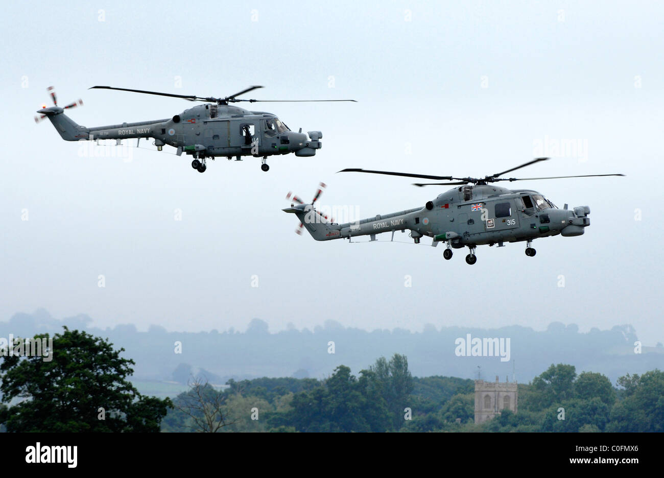 Der Westland Lynx ist ein britischer militärischer Mehrzweck-Hubschrauber. Stockfoto