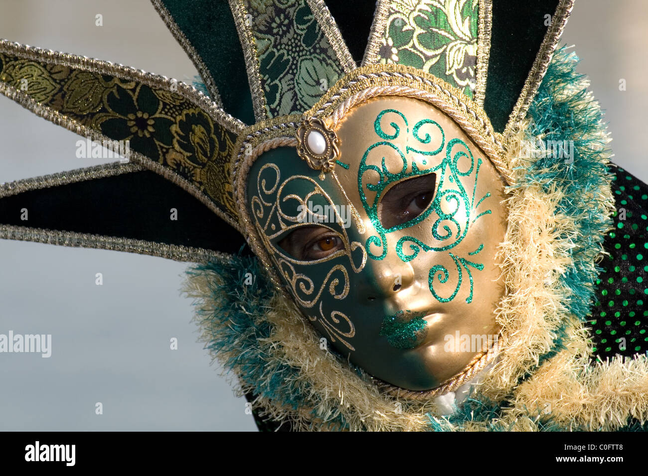 Venezianischen Karnevalskostüm Stockfoto