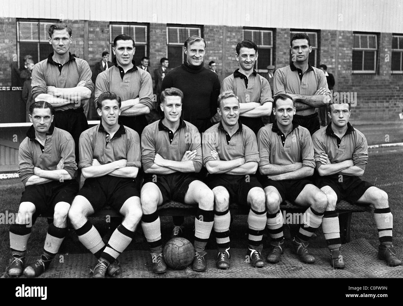 Wolverhampton Wanderers Football Team 1955 Stockfoto