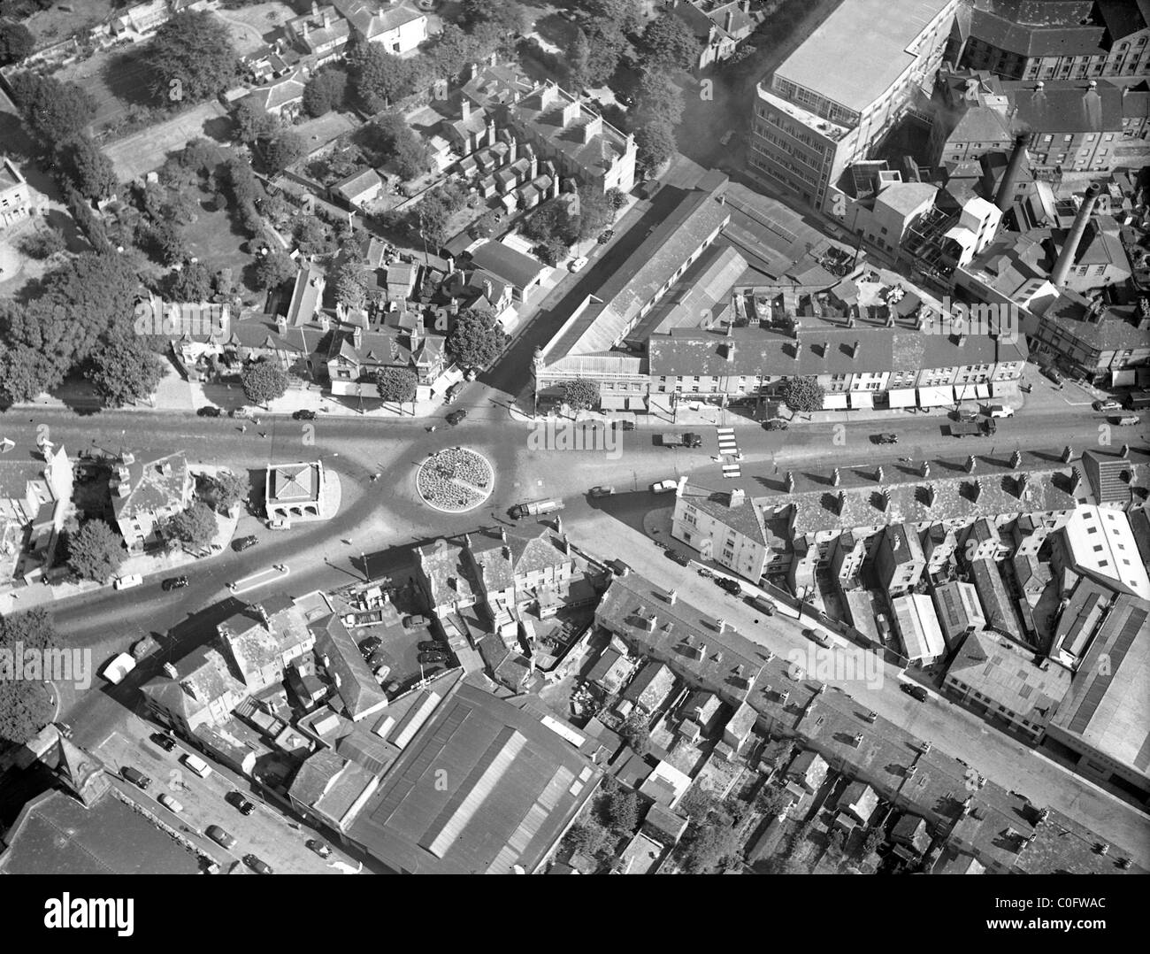 Luftaufnahme der Kapelle Asche in Wolverhampton in den 1950er Jahren Stockfoto