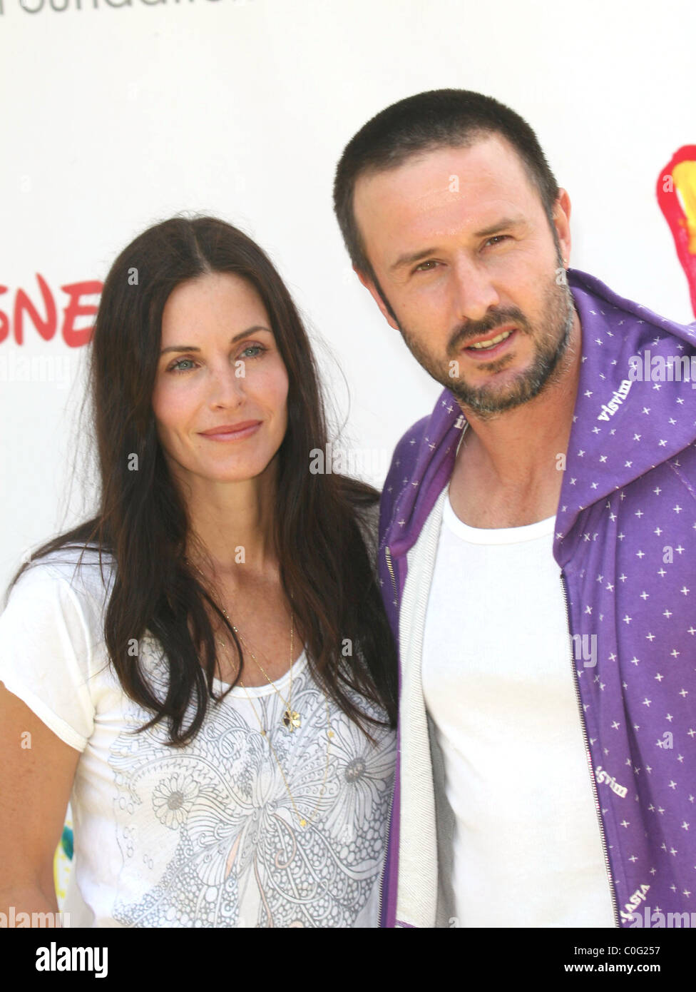 Courteney Cox und David Arquette Time für Heroes Celebrity Carnival The Elizabeth Glaser Pediatic Aids Foundation zu profitieren. Stockfoto