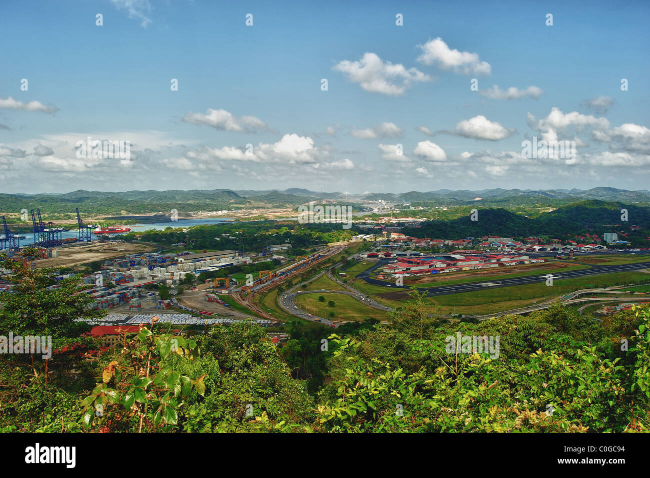 Panama-Stadt von Ancon hill Stockfoto