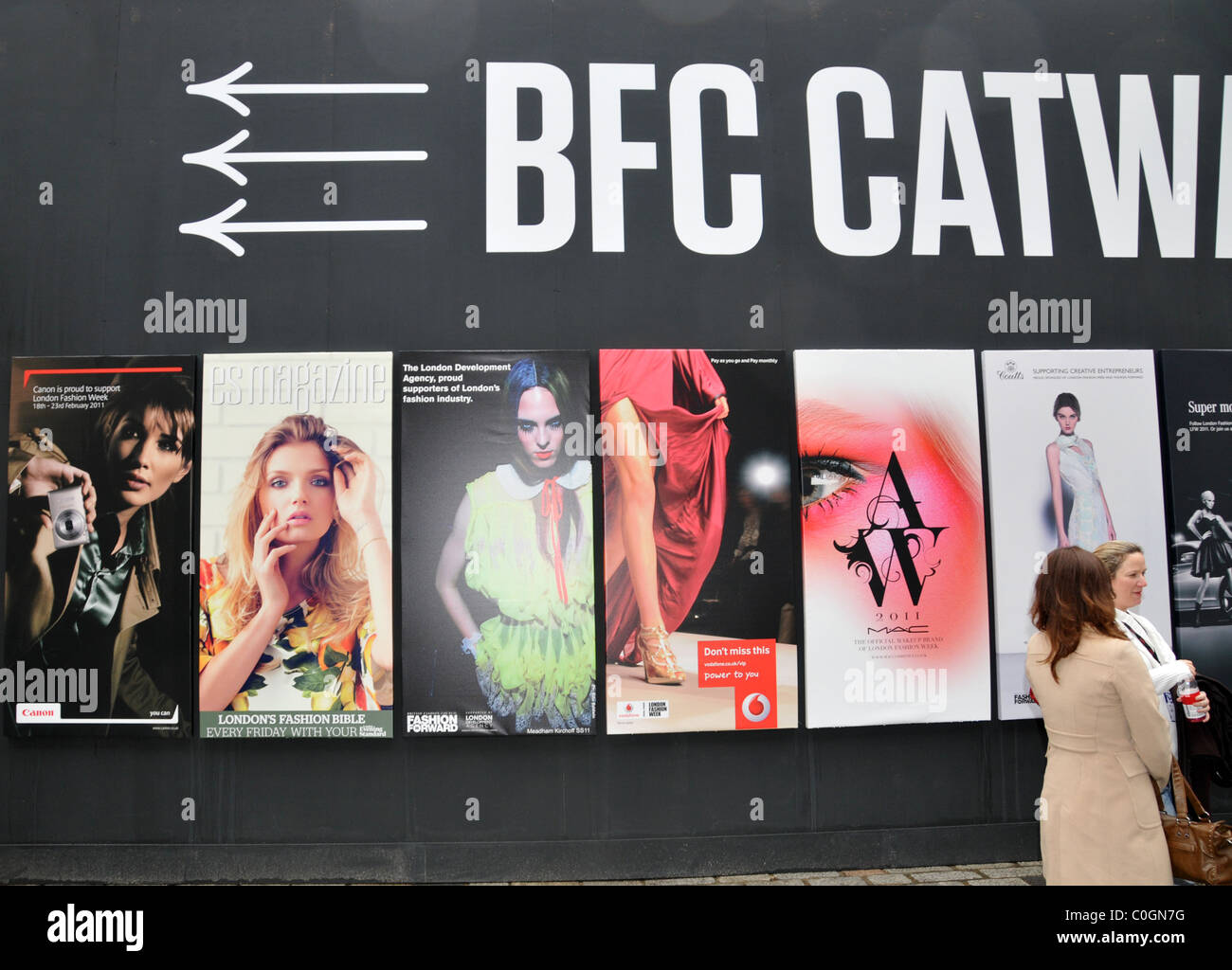London Fashion Woche 2011 Somerset House den Strang Stockfoto