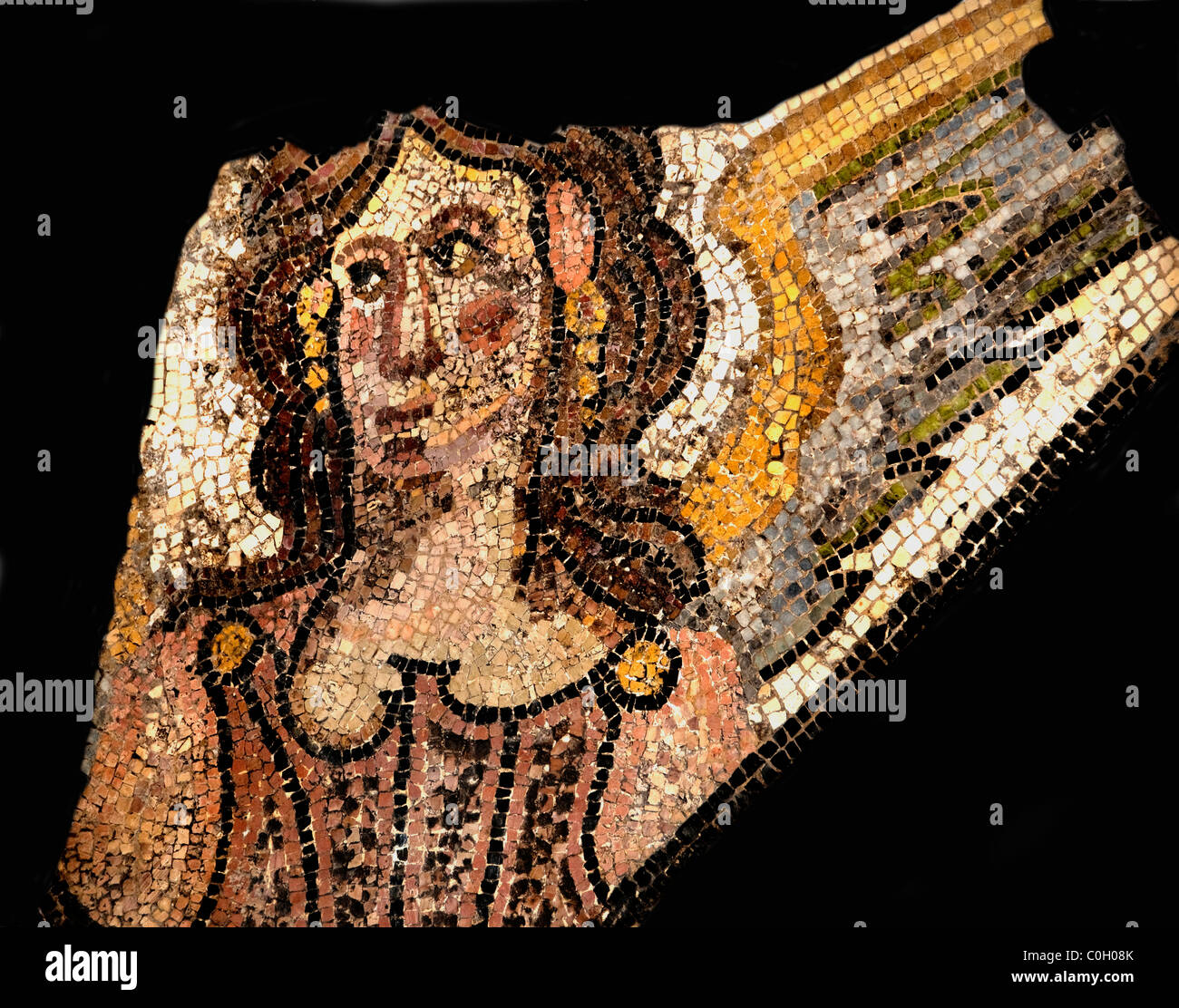 4. Jahrhundert n. Chr. Carthage Archäologie Rom römisches Mosaik Stockfoto