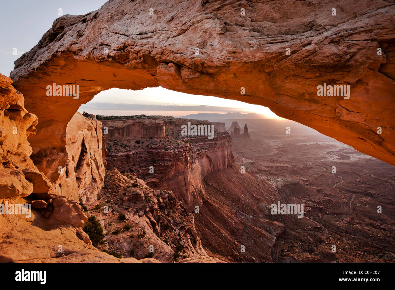 Mesa Arch im Canyonlands National Park, Utah, USA Stockfoto