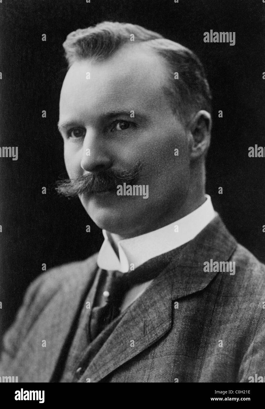 Schwedischer Erfinder und industrieller Nils Gustaf Dalen (1869-1937) - Gewinner des Nobelpreises für Physik im Jahr 1912. Stockfoto