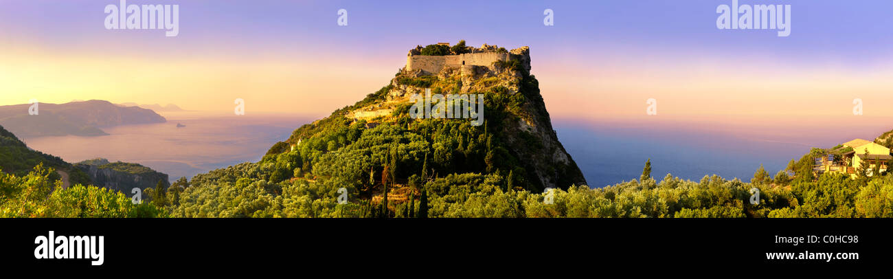 Angelokastro, [Angelos Komnenos] byzantinischen Schloss, ionische Insel Korfu, Griechenland Stockfoto