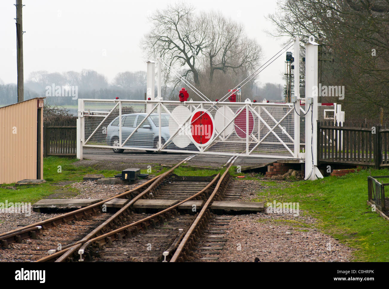 Level Crossing Northiam East Sussex England Stockfoto