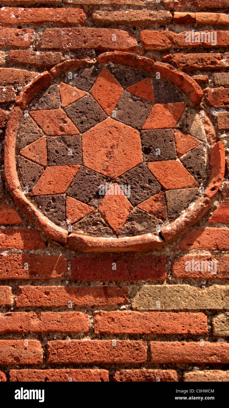 Pompeji-Straße Plaque Stockfoto