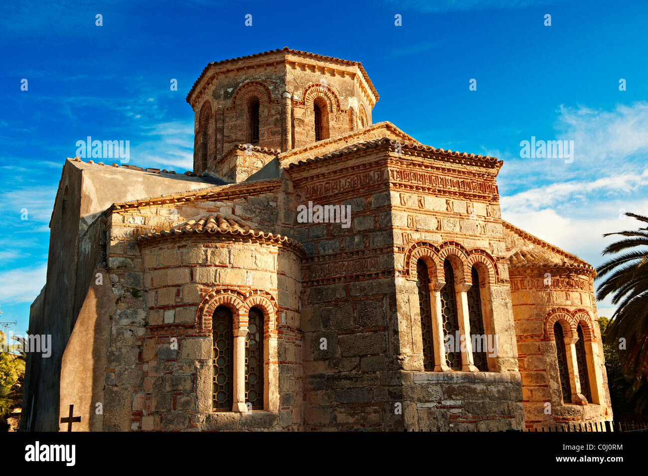 Die byzantinische griechische orthodoxe Kirche der Heiligen Jason und Sosipater, Stadt, Corfu griechischen Ionischen Inseln Stockfoto