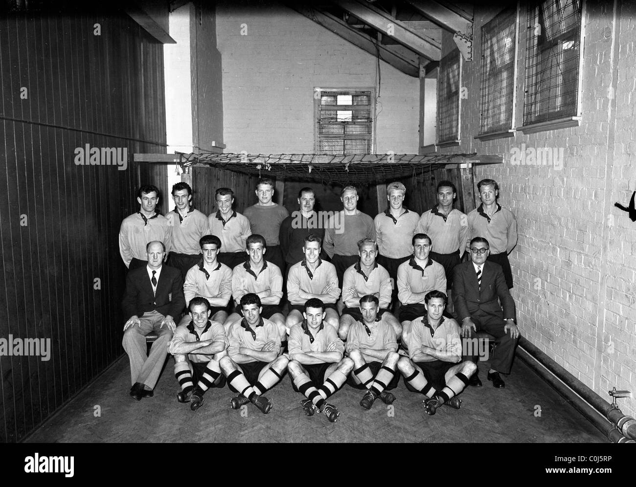 Wolverhampton Wanderers Football team 08.01.1956 Stockfoto