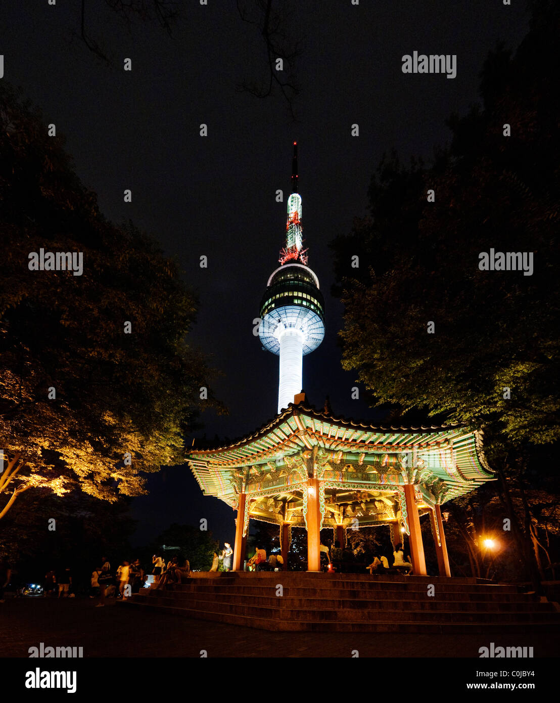 Neue Seoul Tower, Seoul, Südkorea. Stockfoto