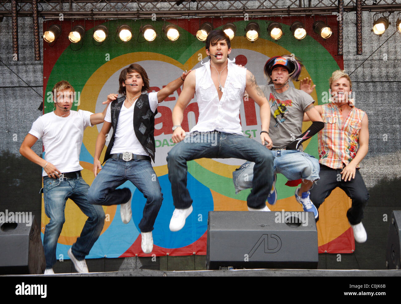 US5 REWE Sommerfest bei Zentraler Festplatz am Kurt-Schumacher-Damm-Berlin, Deutschland - 26.07.08 Stockfoto