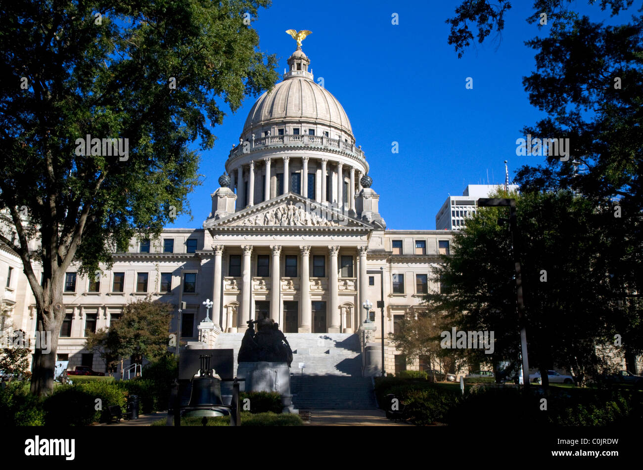 Mississippi State Capitol building in Jackson, Mississippi, Vereinigte Staaten. Stockfoto