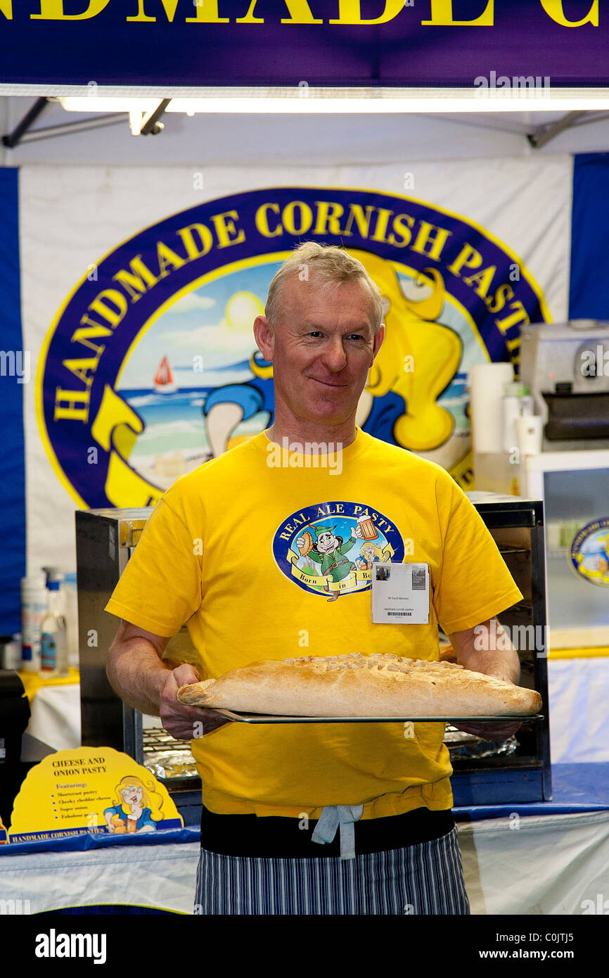 Hausgemachte Cornish Pasty Garküche an der Outdoor-Freizeit, National Exhibition Centre, Birmingham.  NEC NEC 2011 Stockfoto