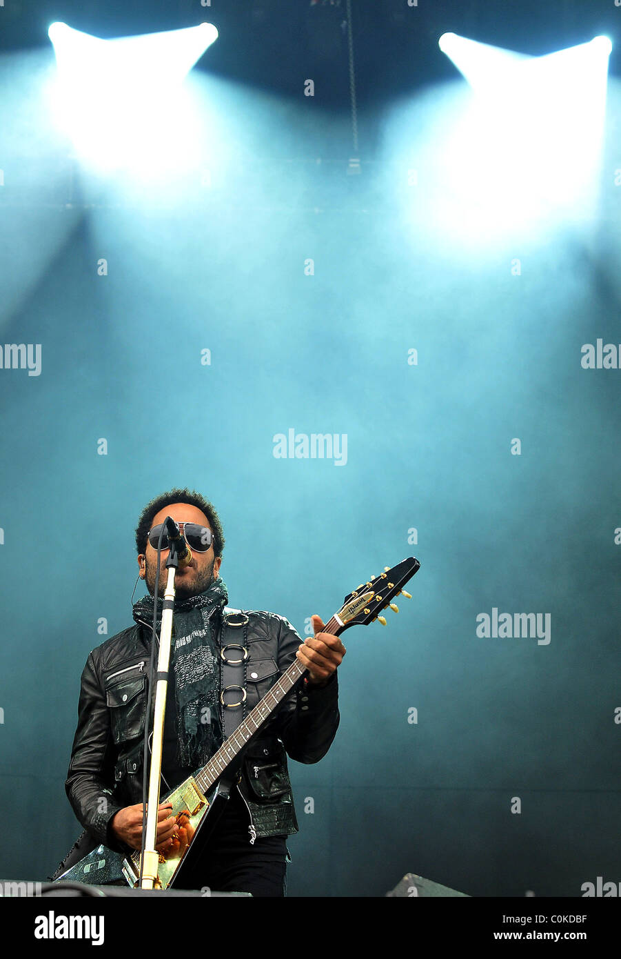 Lenny Kravitz V2008 Festival Tag 1 Stafford, England - 16.08.08 () Nick Gurken / Stockfoto