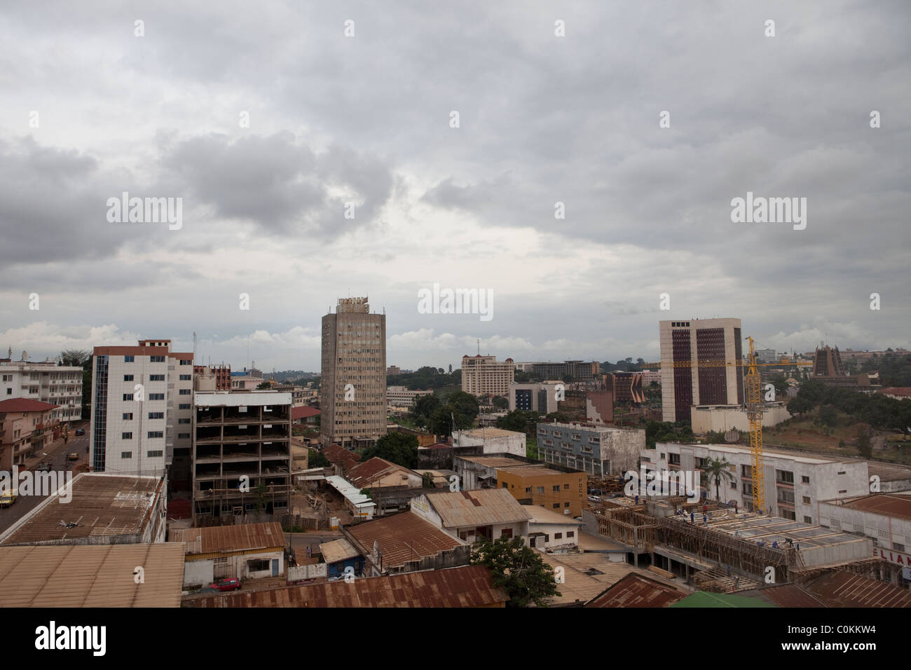 Yaounde, einer Stadt mit 1,1 Millionen, ist die Hauptstadt von Kamerun, Westafrika. Stockfoto