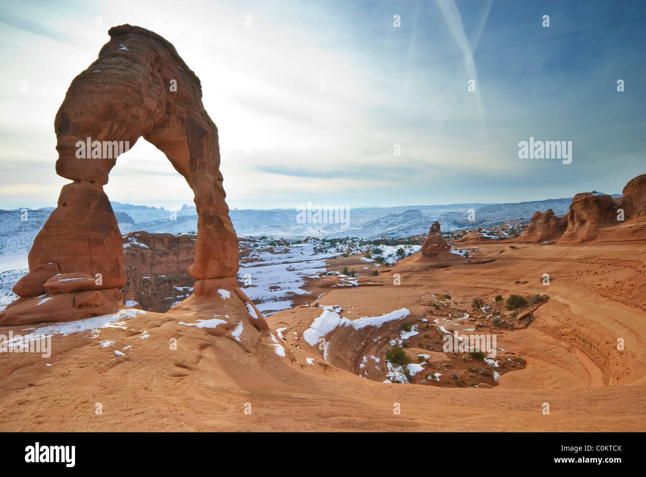 Zarte Bogen, Arches-Nationalpark, Utah Stockfoto