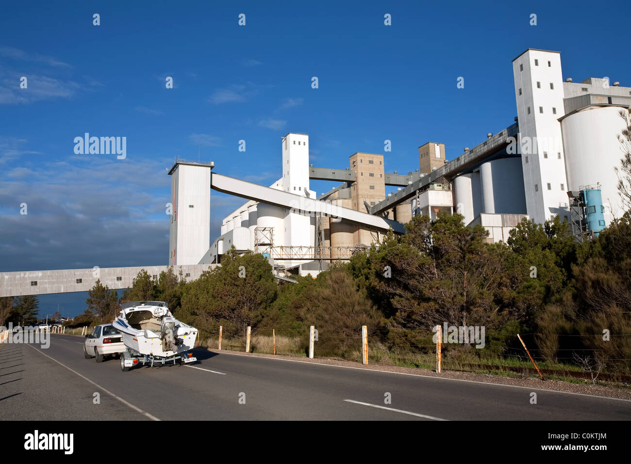 Wallaroo Korn Storage Facility Yorke Peninsula Südaustralien Stockfoto