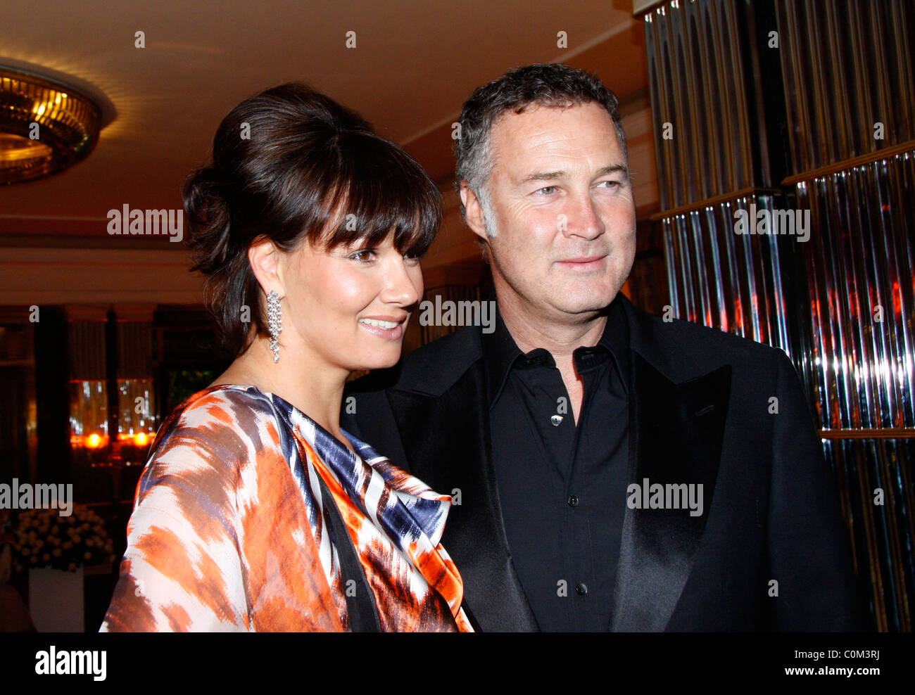 Franziska van Almsick, Jürgen B. Harder 7. Russisch-Deutscher Ball (Deutsch-Russische Ball) an russische Botschaft Berlin- Stockfoto