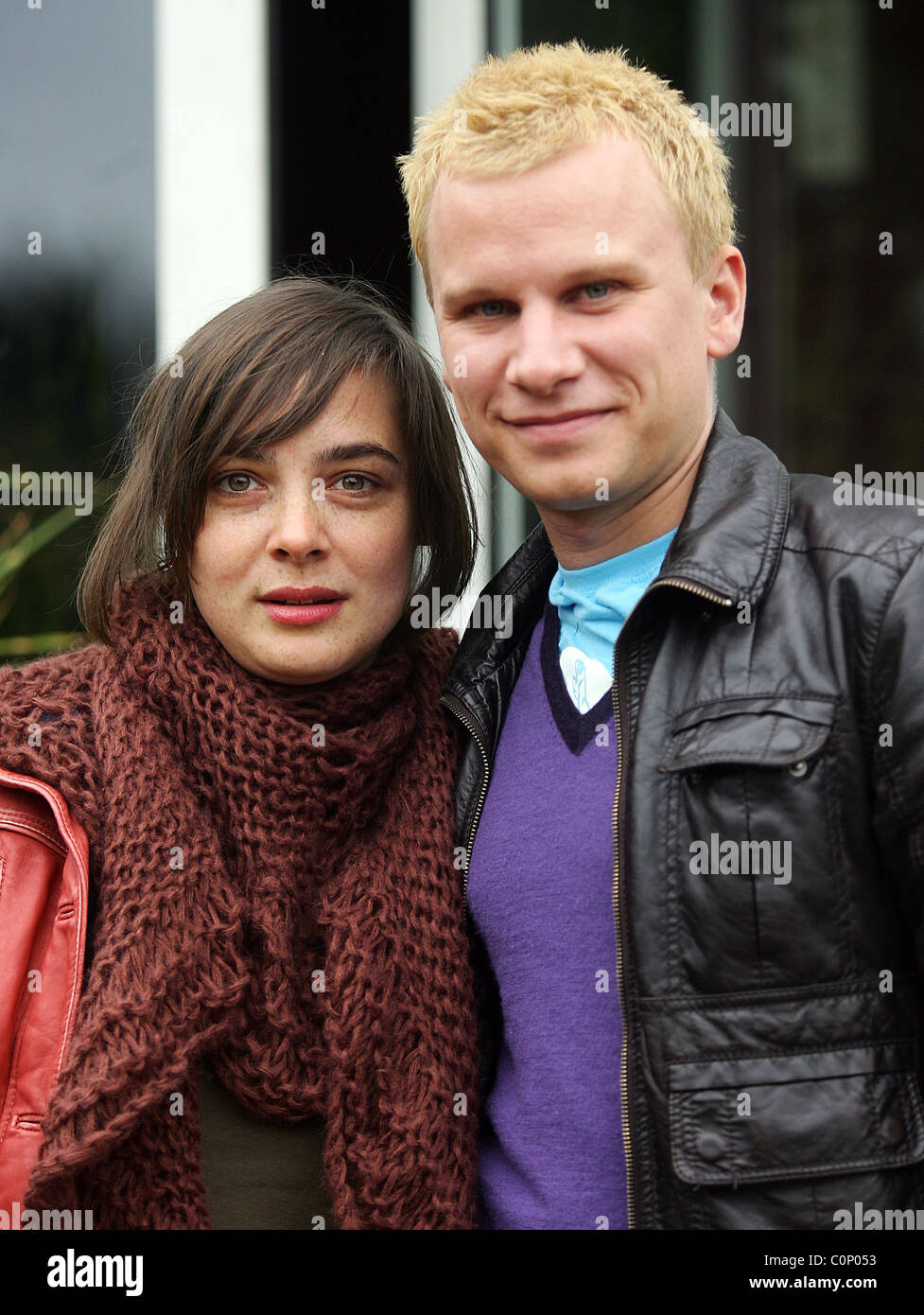 Maja Schoene, Robert Stadlober bei einem Fototermin für den Film "Zarte Parasiten" Köln - 15.10.08 Stockfoto