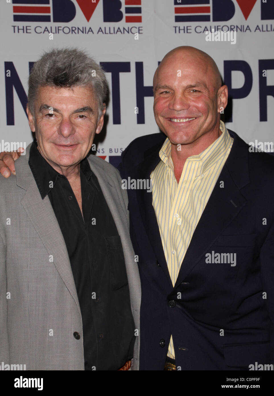 Richard Benjamin und Patrick Kilpatrick halten das Versprechen an unsere Vietnam-Veteranen-Frühstück, statt im Sheraton LAX Hotel Stockfoto