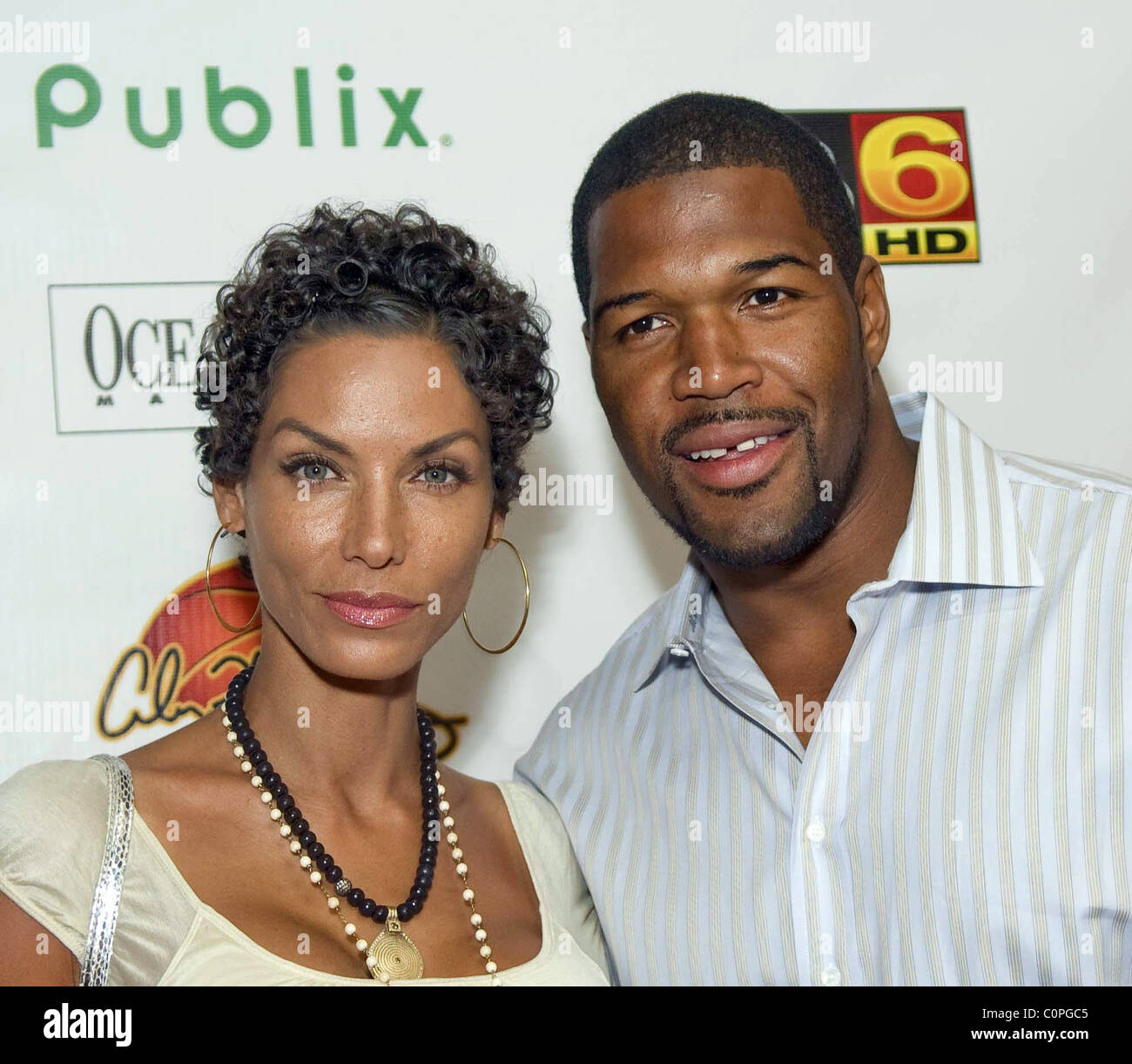 Nicole Mitchell Murphy Michael Strahan Zoe Summer Groove Nutzen Abendessen Miami Florida 11 07 08 Stockfotografie Alamy