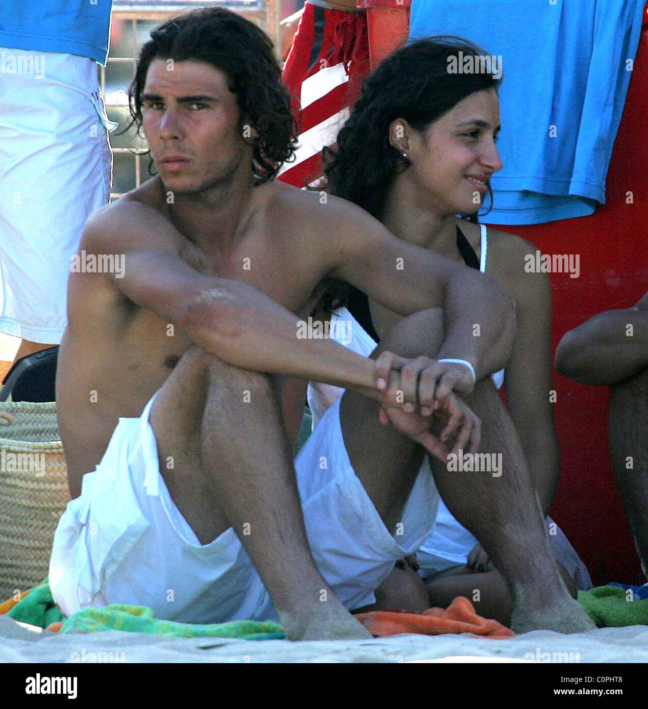 Rafa Nadal am Strand mit seiner Freundin Maria Francisca Perello aka
