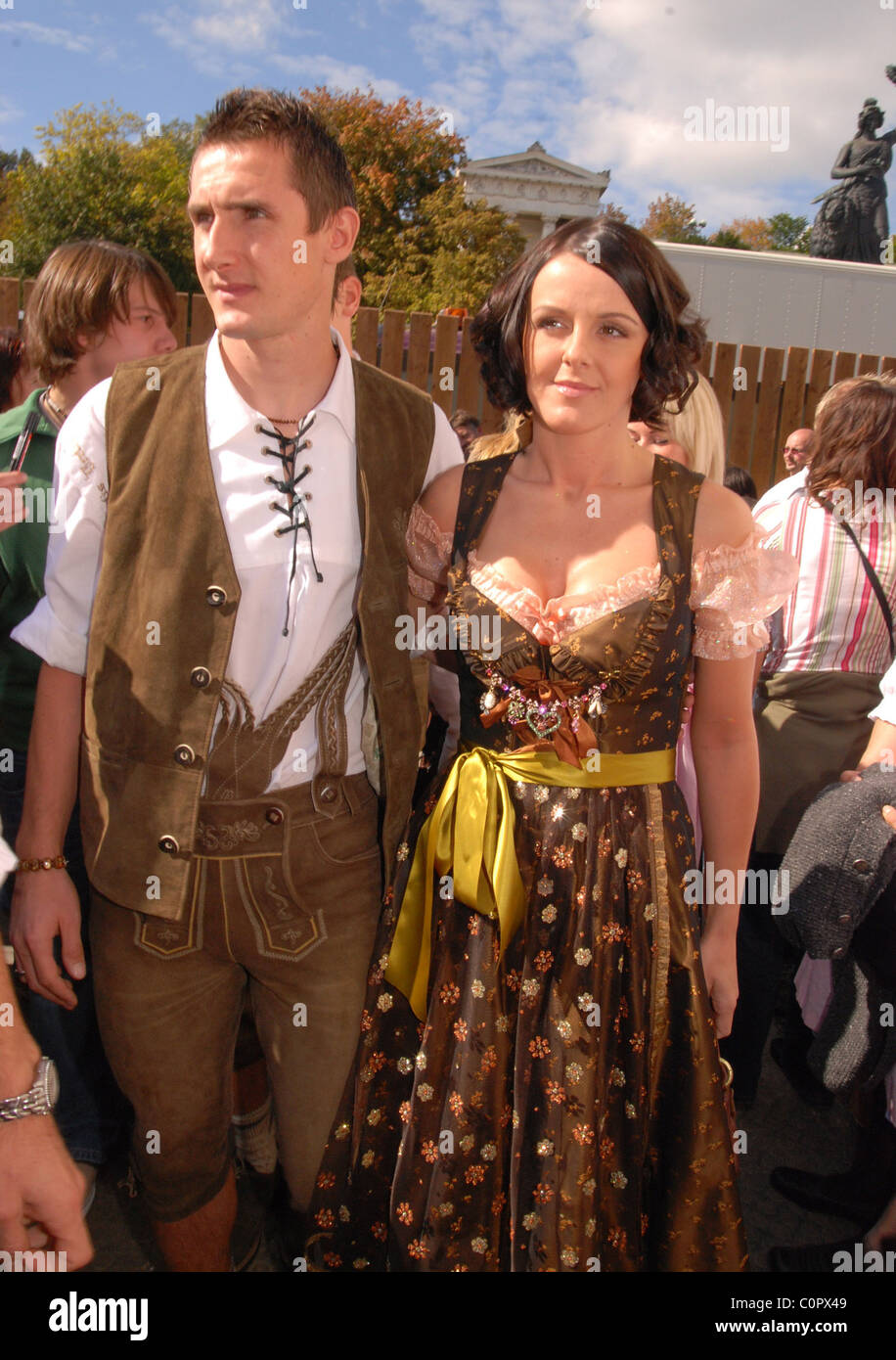 Miroslav KLOSE und seine Sylwia am Oktoberfest München - 30.09.07 Stockfoto