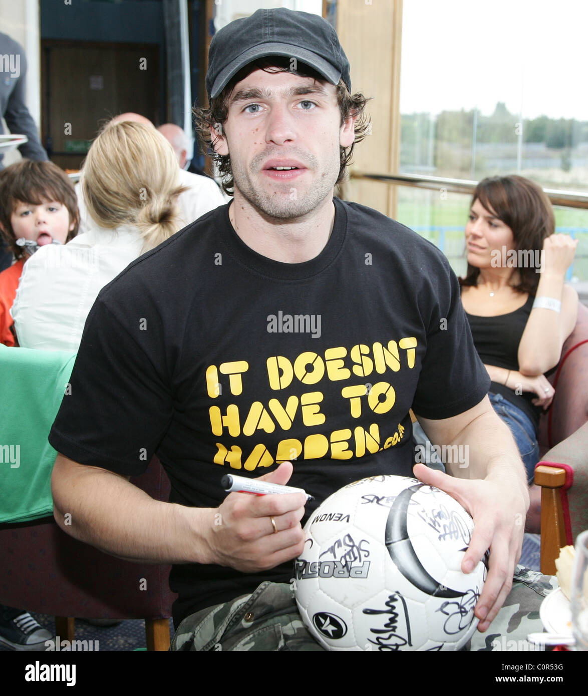 Kelvin Fletcher Emmerdale All Stars V The Red Carpet Charity Fußball zugunsten DebRA im Hause Featherstone Rovers West Stockfoto