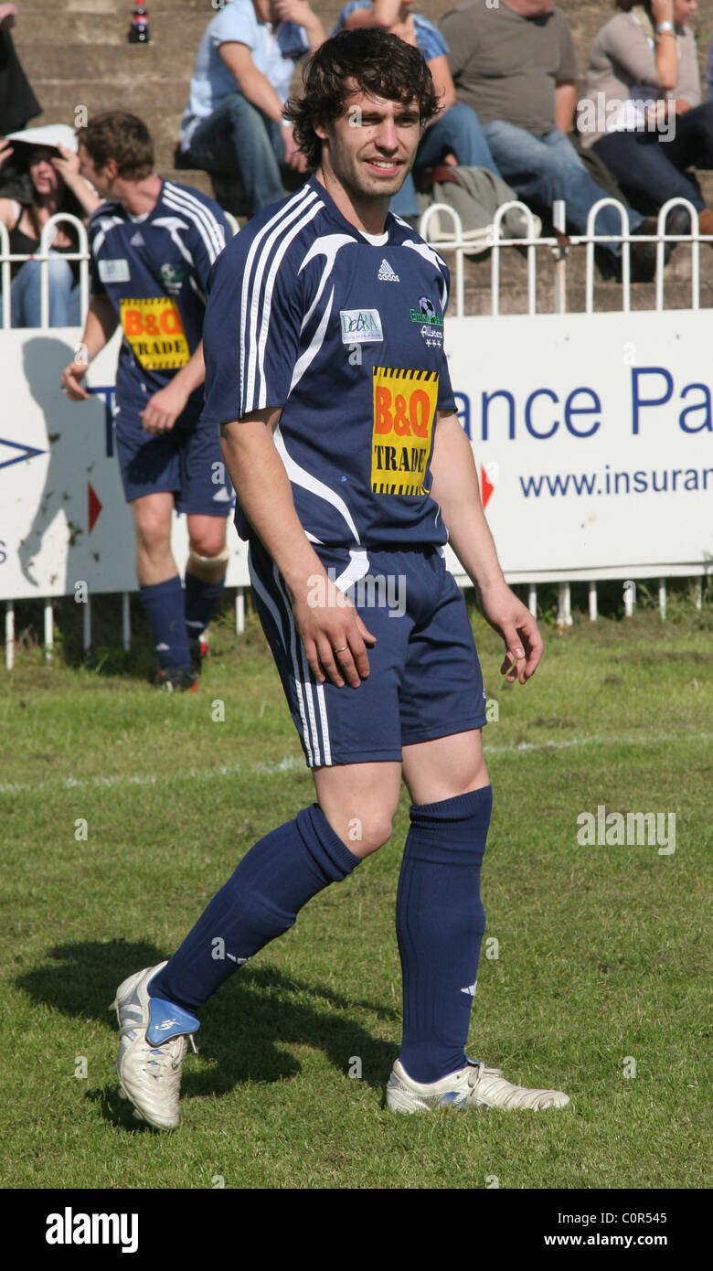 Kelvin Fletcher Emmerdale All Stars V The Red Carpet Charity Fußball zugunsten DebRA im Hause Featherstone Rovers West Stockfoto